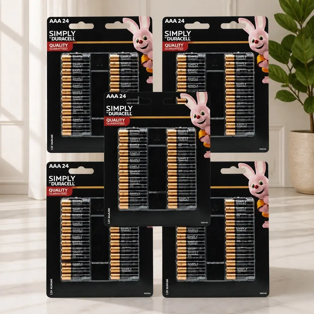 AAA Alkaline Batteries 24 Pack Long Lasting Power Leak Resistant Construction
