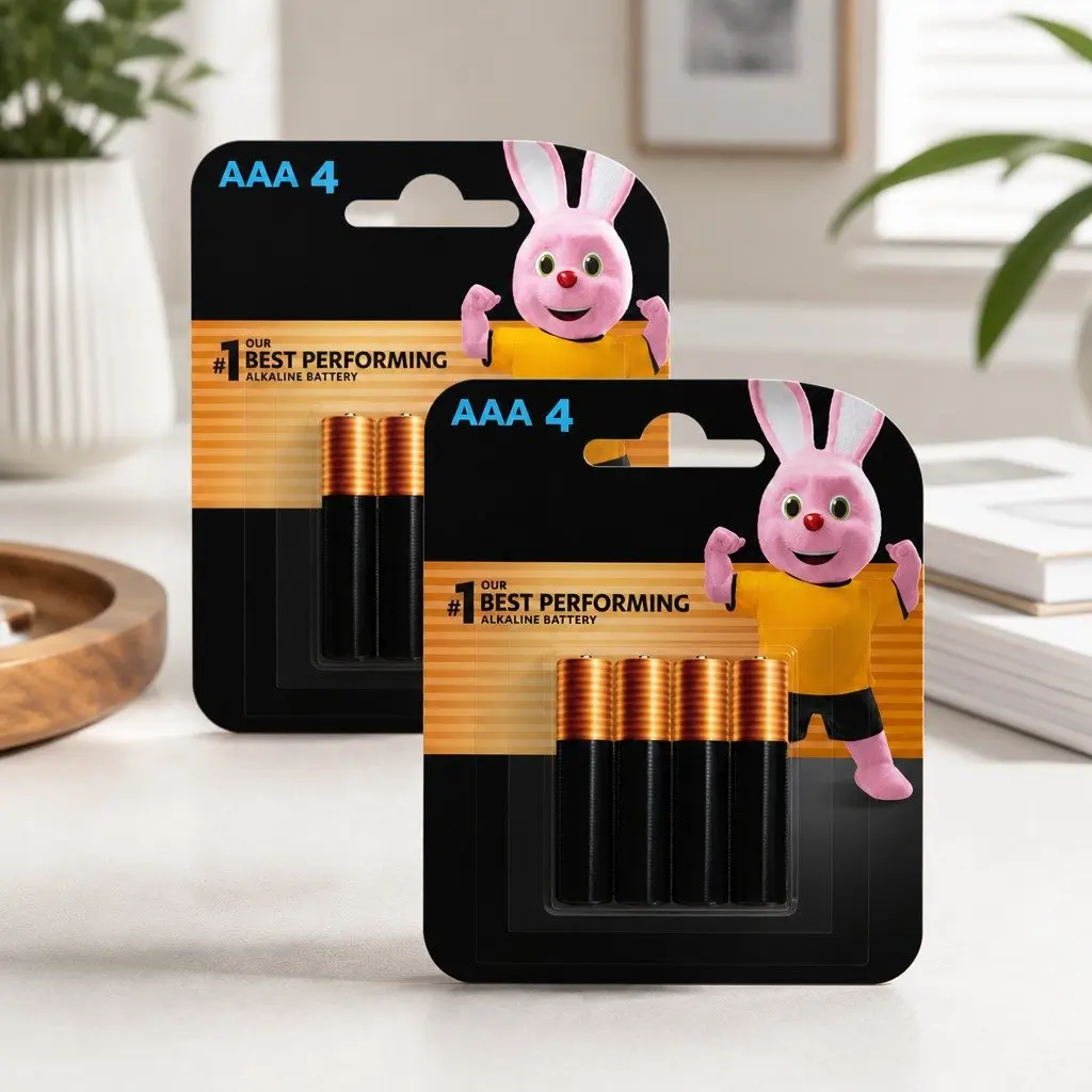 AAA Alkaline Batteries 1.5V Extended Life for High-Drain Devices Wireless Game Controllers 8 Pack