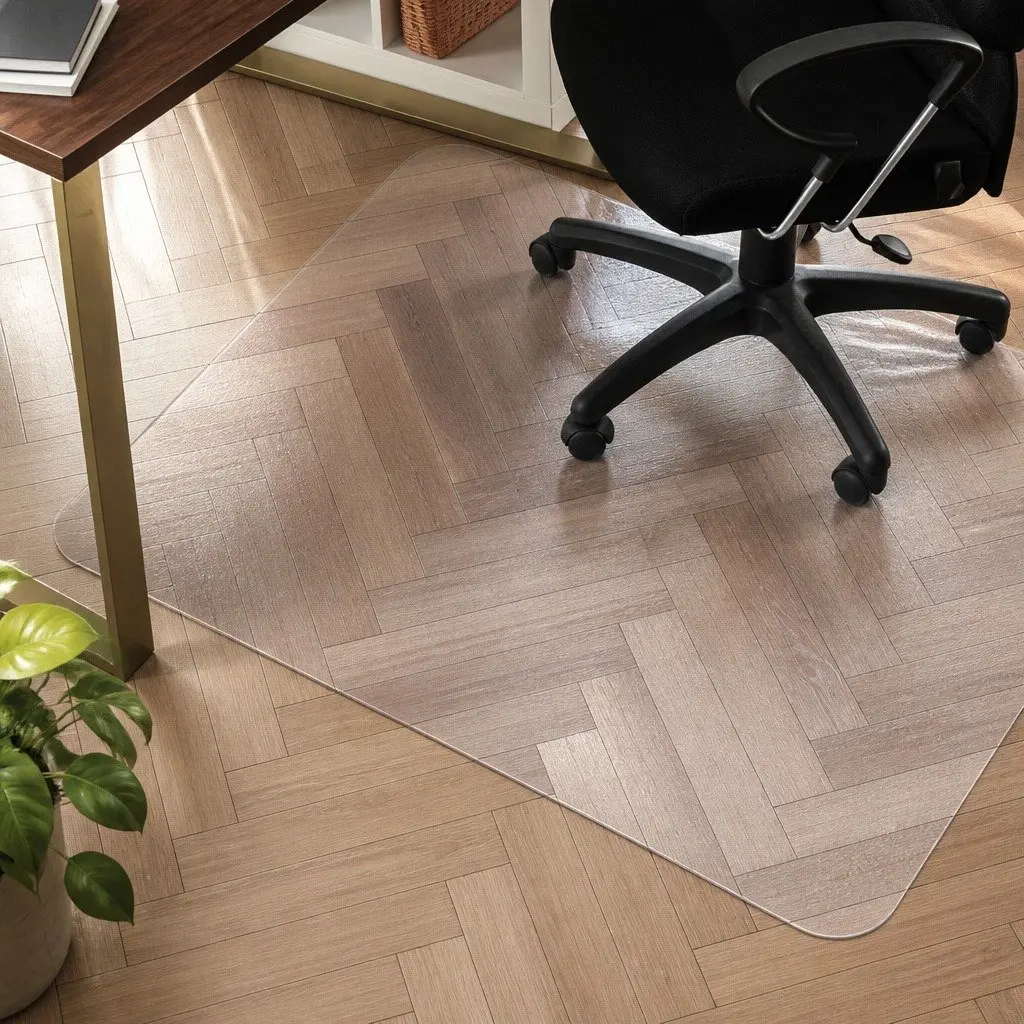 Chair Mat Clear 120X90cm Floor Protector for Office Carpet Home Desk Rolling