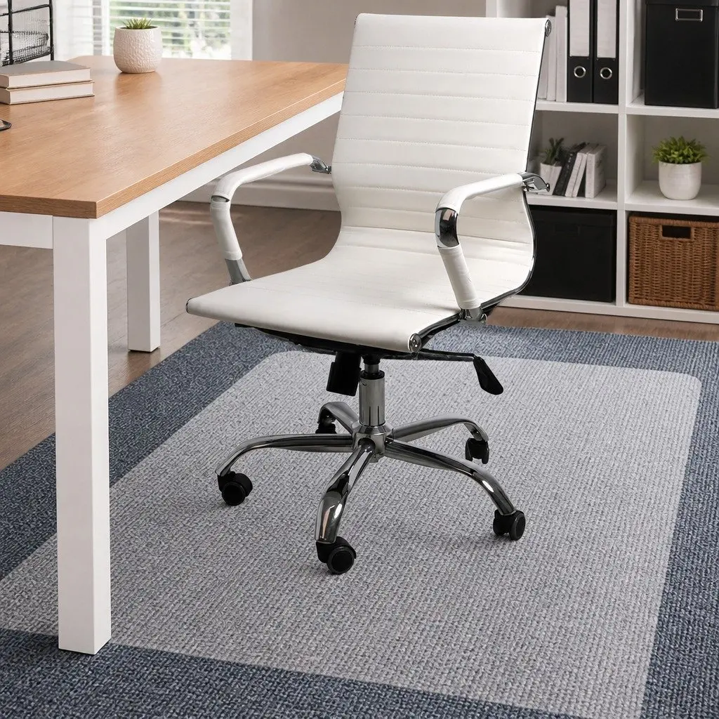Chair Mat Office Carpet Floor Protector 120X90cm Clear PVC Gripper Desk