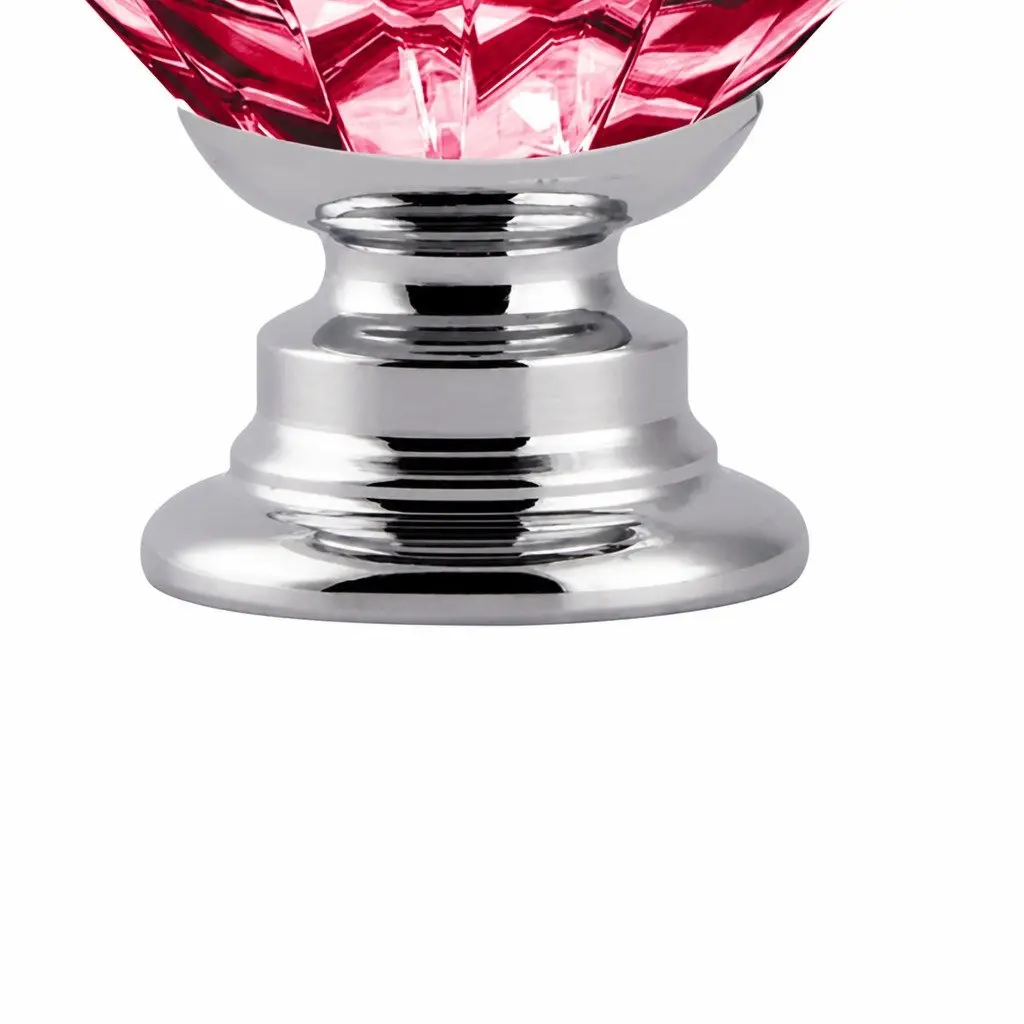 Diamond Crystal Cabinet Knobs Red 40mm Reflective Brilliance