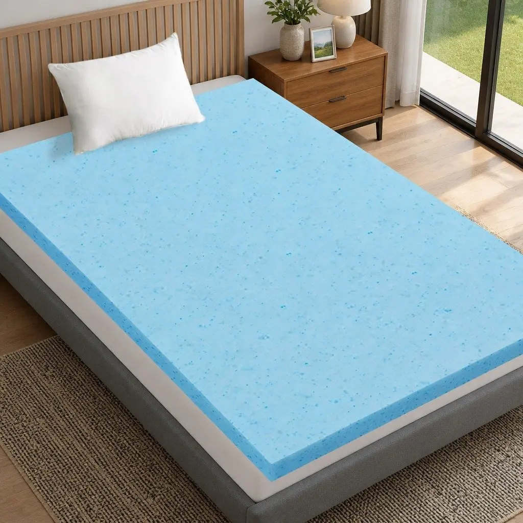 Memory Foam Mattress Topper 5cm Cool Gel Single Bed Cooling Pad Layer