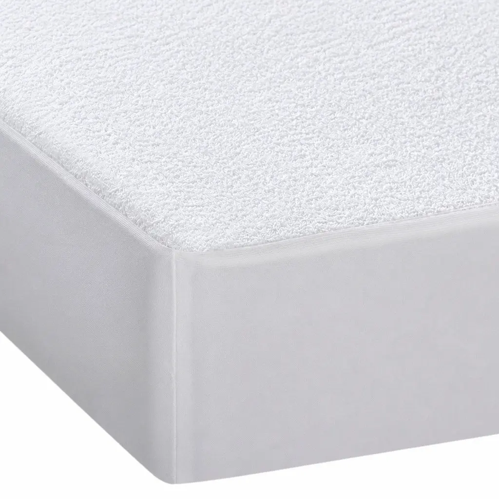 Mattress Protector White Fitted Waterproof Dust Mite Barrier Machine Washable