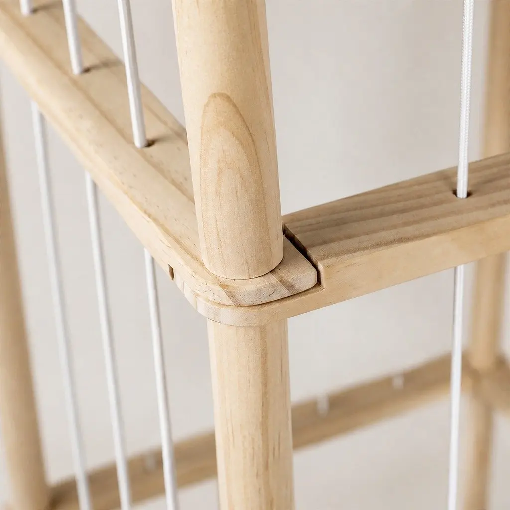 Kids Furniture Natural 150cm Toy Storage Tower Organiser with Wheels