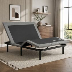 Concise Adjustable Bed Frame with Remote Control