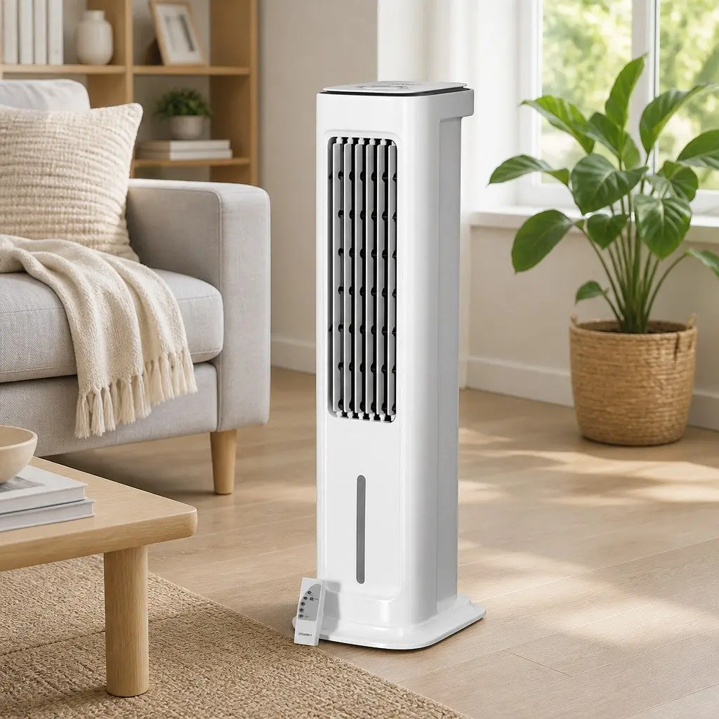 Evaporative Cooler White 6L 4-in-1 Air Cooler Fan Humidifier Purifier