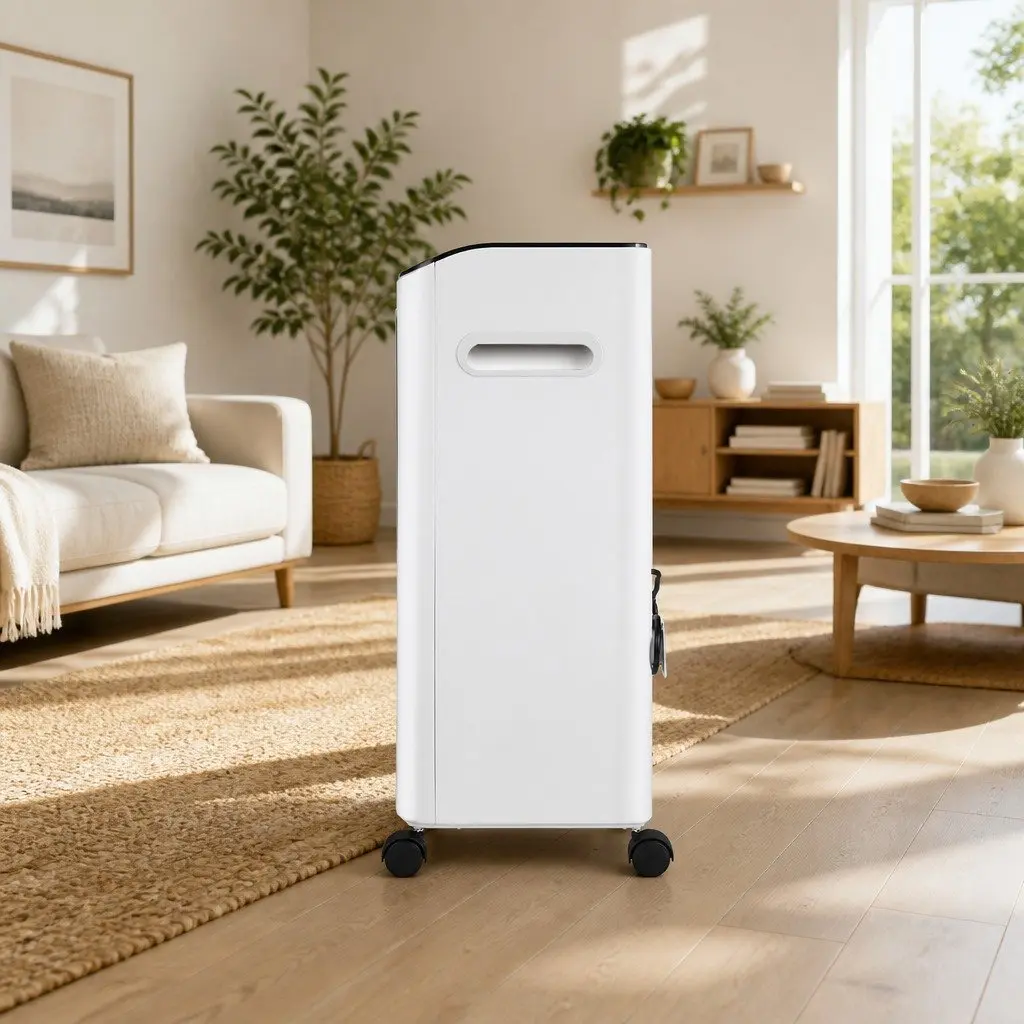 Evaporative Air Cooler Black and White 8L Humidifier Purifier Fan Remote Control