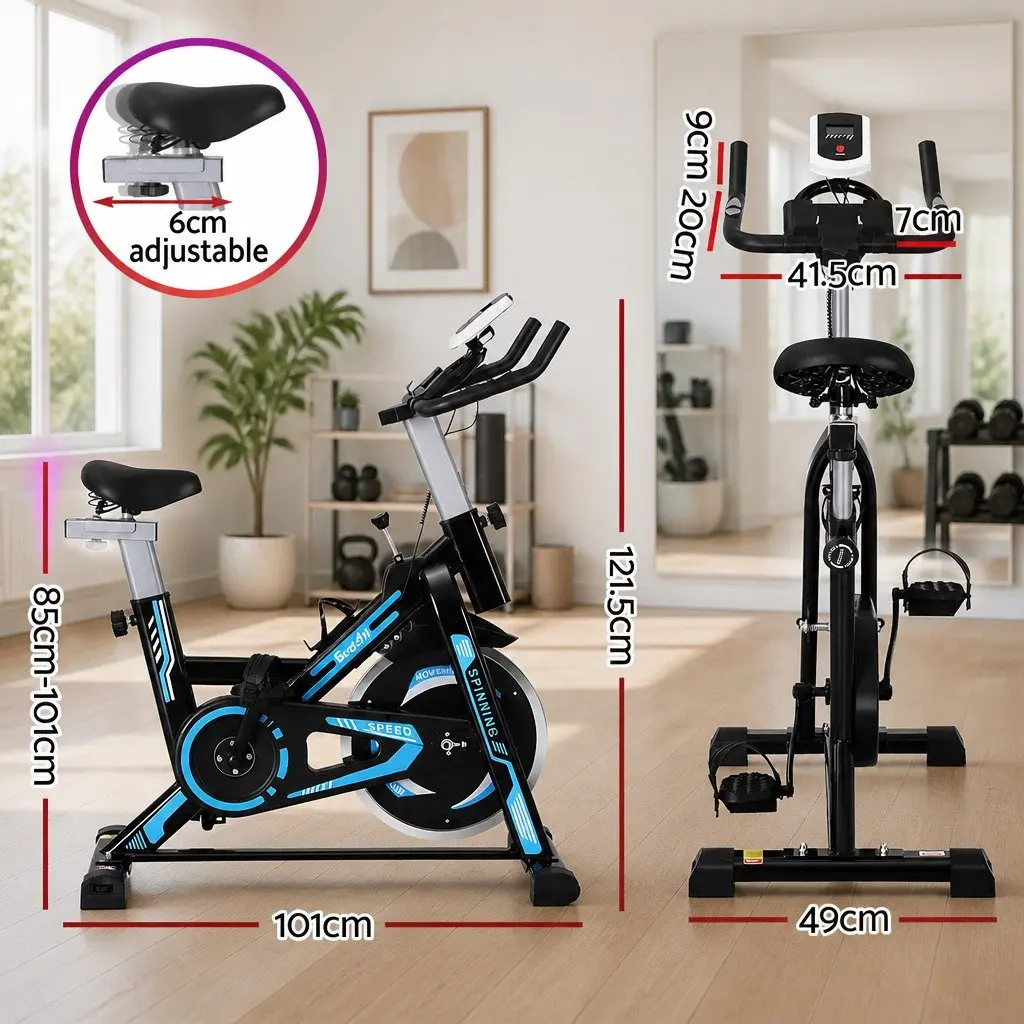 Bike Exercise Bike 13KG Flywheel 150kg Capacity Fitness Home Cardio Indoor