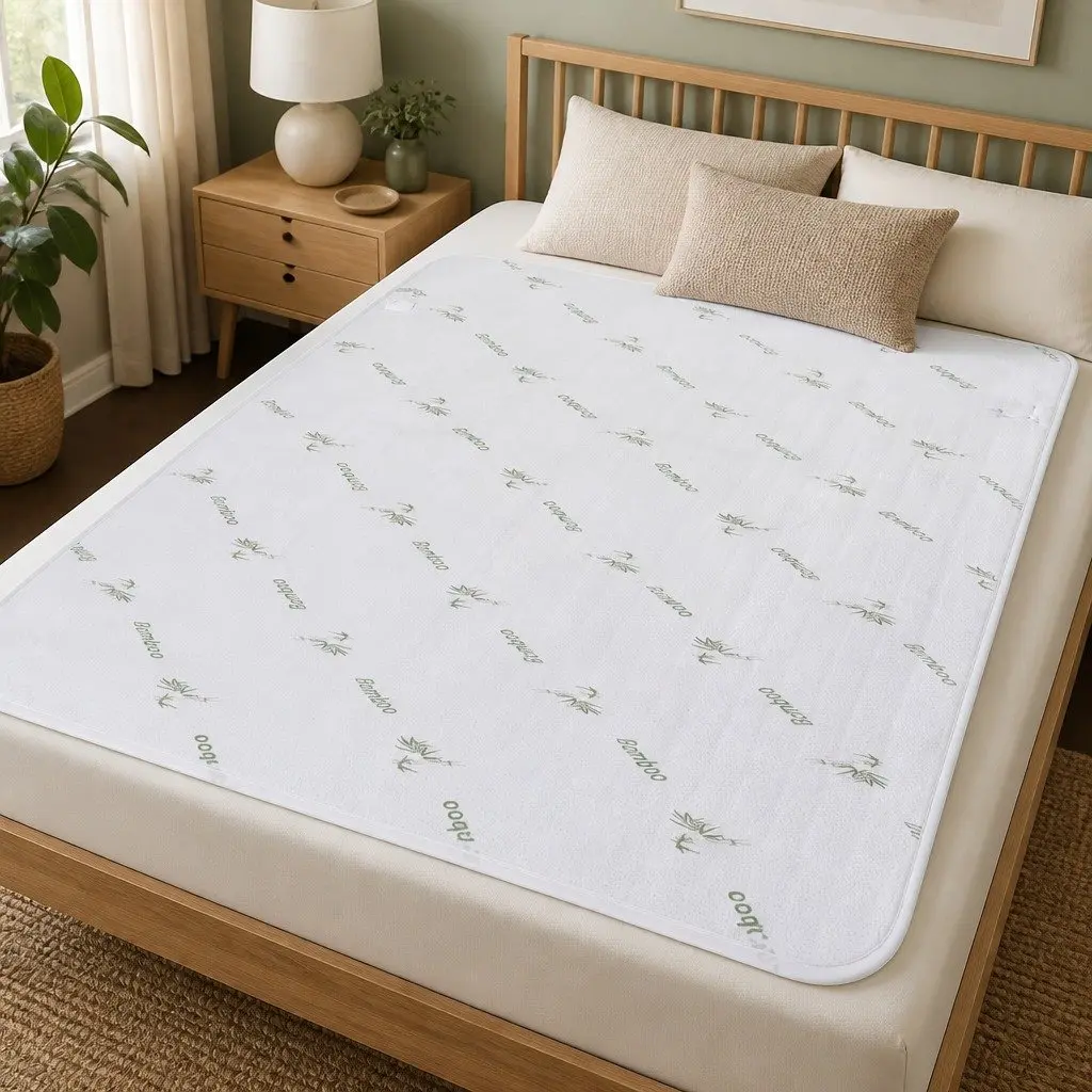 Electric Blanket Double Fitted Heated Pad Underlay Machine Washable Winter