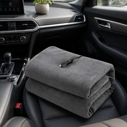 Electric Car Throw Blanket 12V DC - Easy Heating