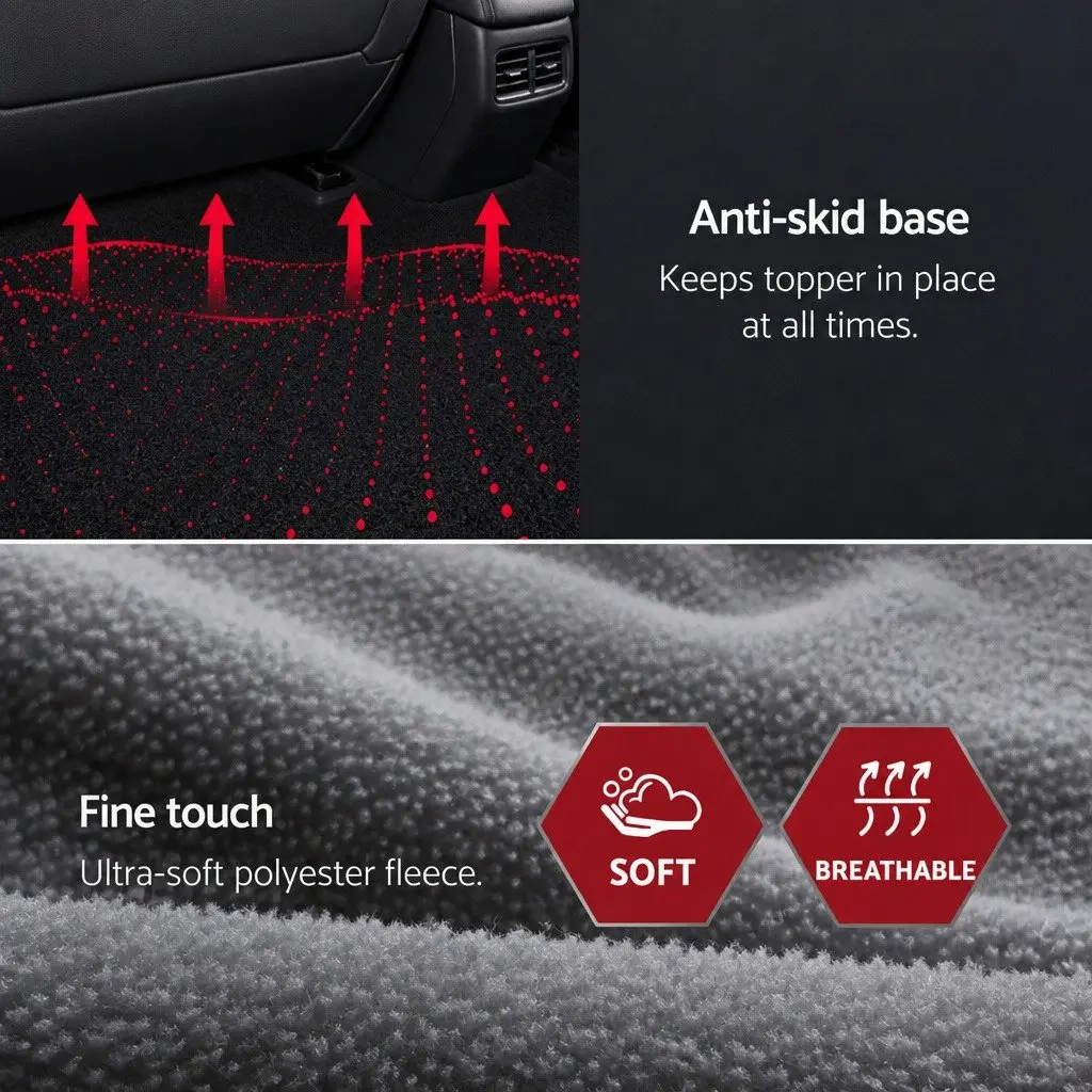 Electric Car Blanket Grey 150cm x 110cm 12V DC Heated Rug for Vehicles Camping