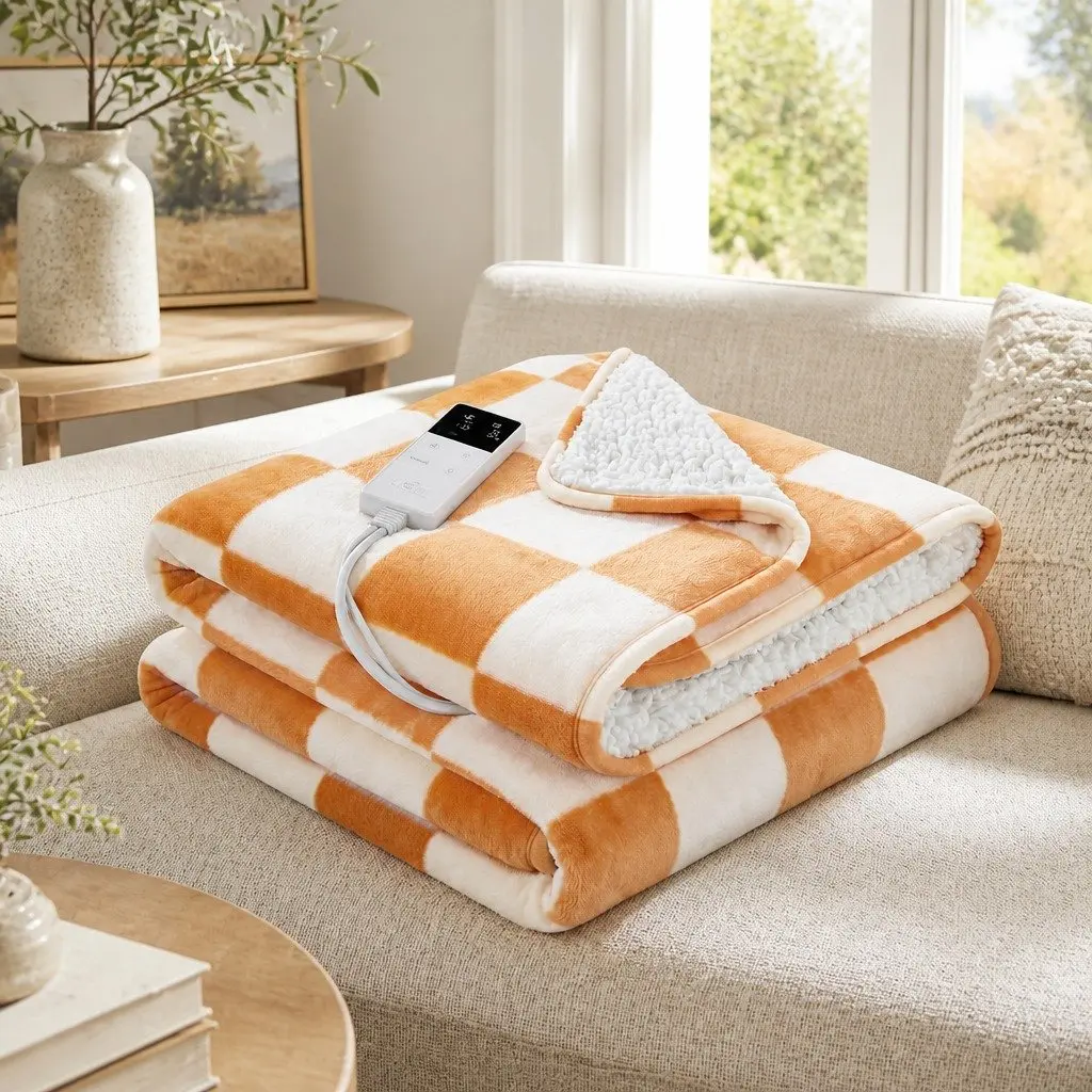 Electric Throw Rug for Warmth