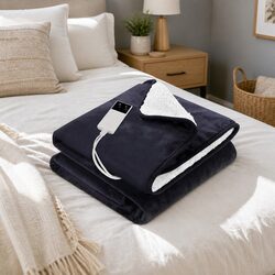 Get Cozy with This Charcoal Electric Heated Blanket