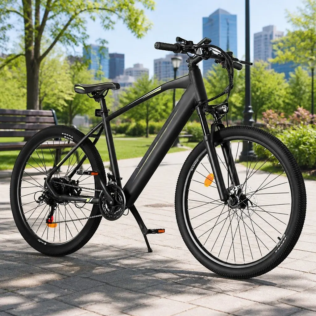 Electric Mountain Bike 27.5 Inch Blue 250W Motor 21 Speed with 36V Removable Battery