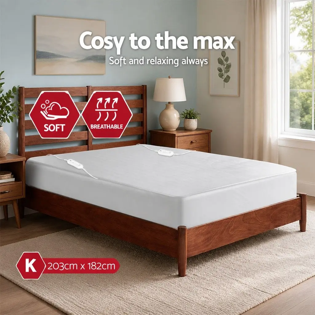 King Size Electric Blanket with Controls