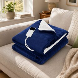 Quality Electric Heated Throw Rug with Adjustable Warmth