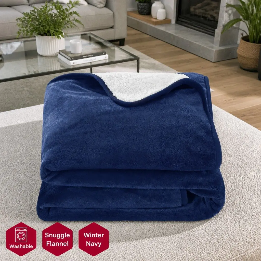 Electric Heated Throw Rug with Adjustable Warmth