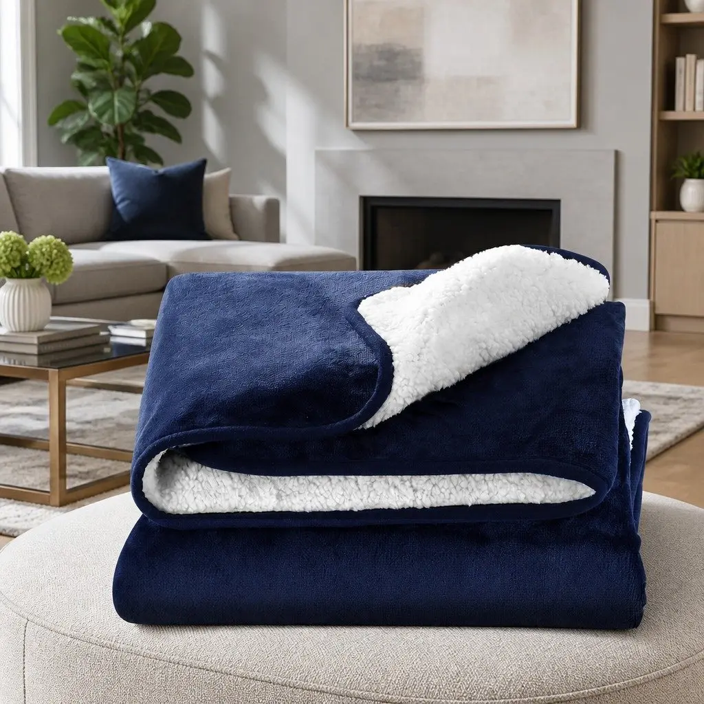 Electric Heated Throw Rug with Adjustable Warmth