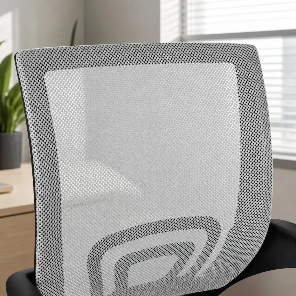 Office Chair Grey Computer Desk Gaming Ergonomic Mesh Breathable Adjustable