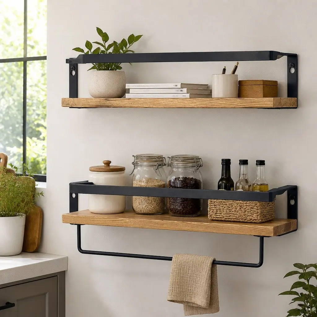 Floating Shelf Brackets with Strong Support