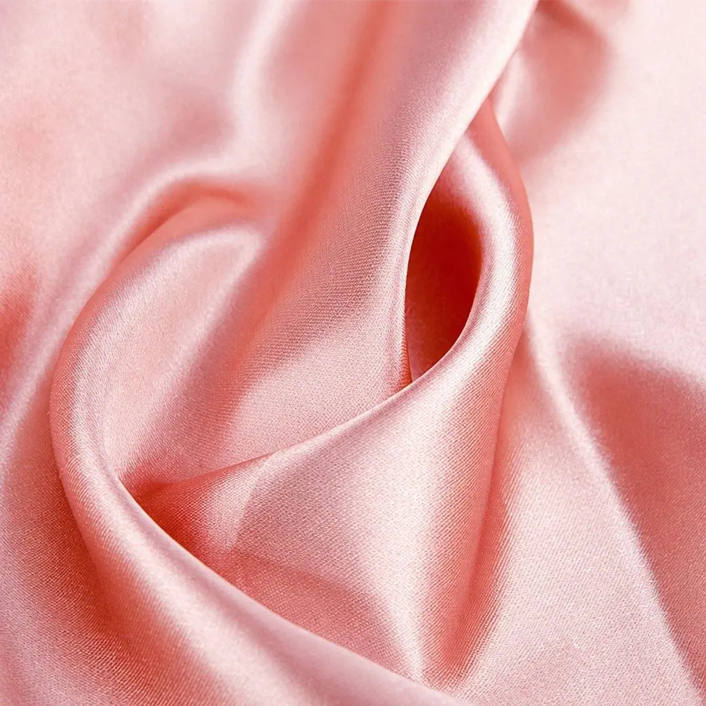 Satin Fabric Chair Sashes Coral 20 Piece Event Decoration Ties Bows