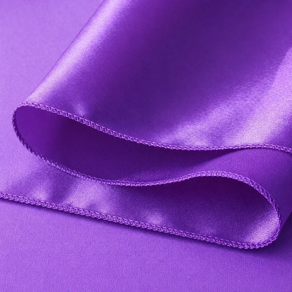 Satin Chair Sashes Lavender 278x18cm Stain Resistant Machine Washable Reusable 50 Piece