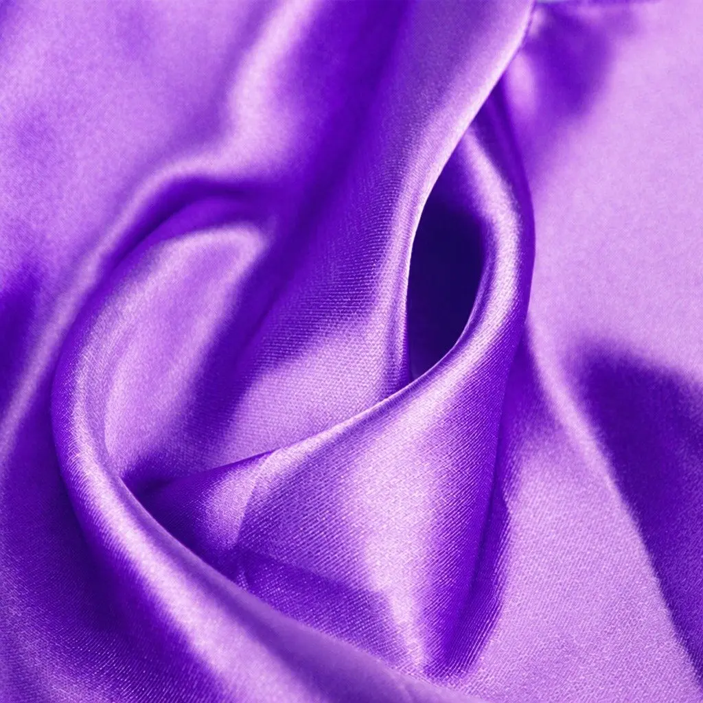 Satin Chair Sashes Lavender 278x18cm Stain Resistant Machine Washable Reusable 50 Piece