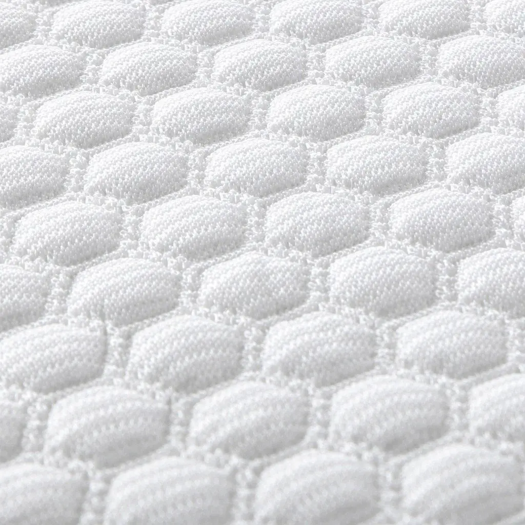 Single Mattress Protector Topper White 188cm x 91cm Waterproof Cooling Fitted Skirt
