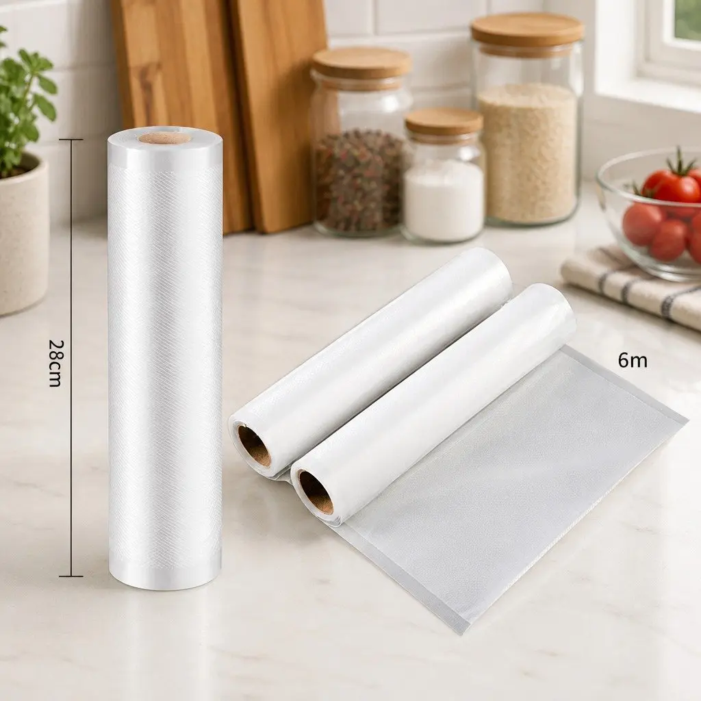 Vacuum Food Sealer Rolls 10 Pack Storage Kitchen Fresh Preserve Freezer Safe