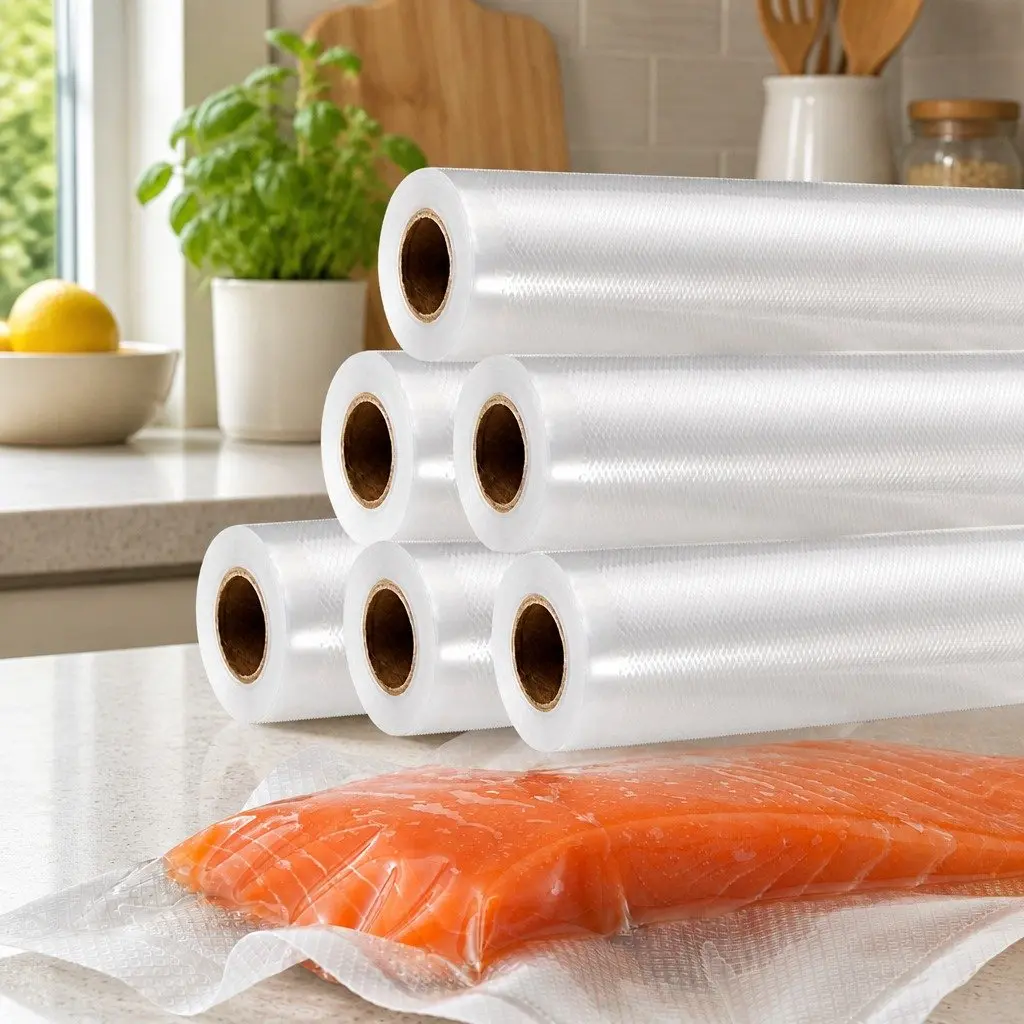Vacuum Food Sealer Rolls 10 Pack Storage Kitchen Fresh Preserve Freezer Safe