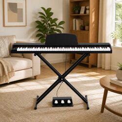Compact 88-Key Electronic Piano with Premium Features