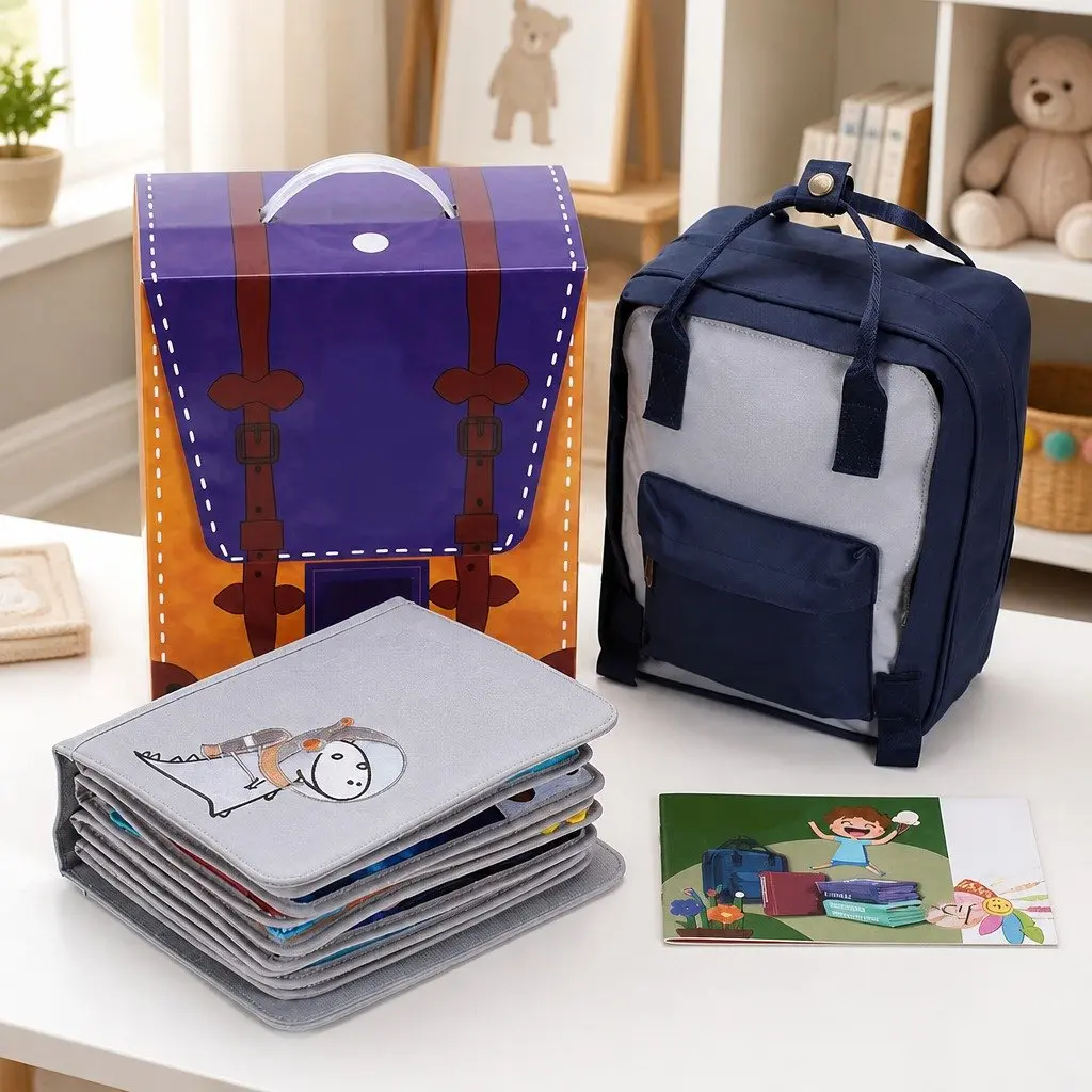 Interactive Busy Book My Space Book for Kids Ages 4-6 Hands-On Learning