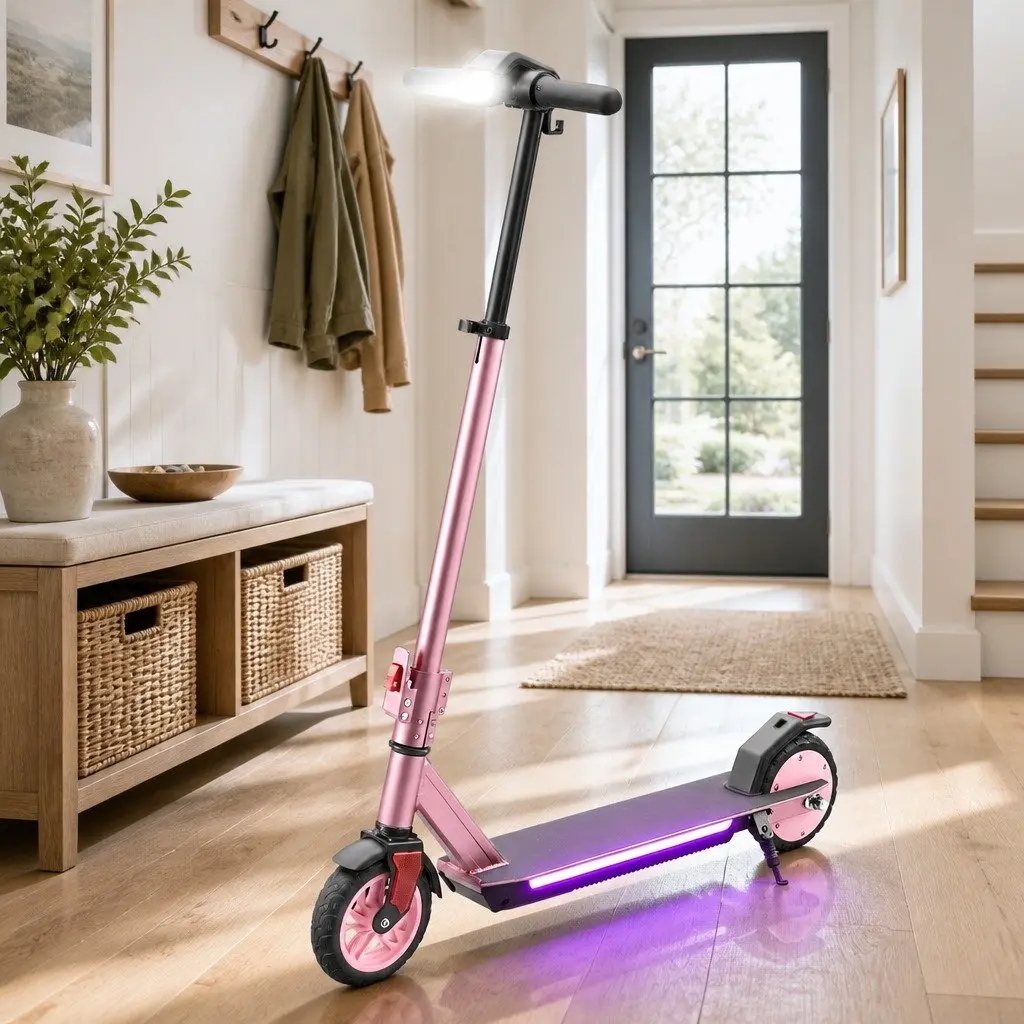 Pink Electric Scooter