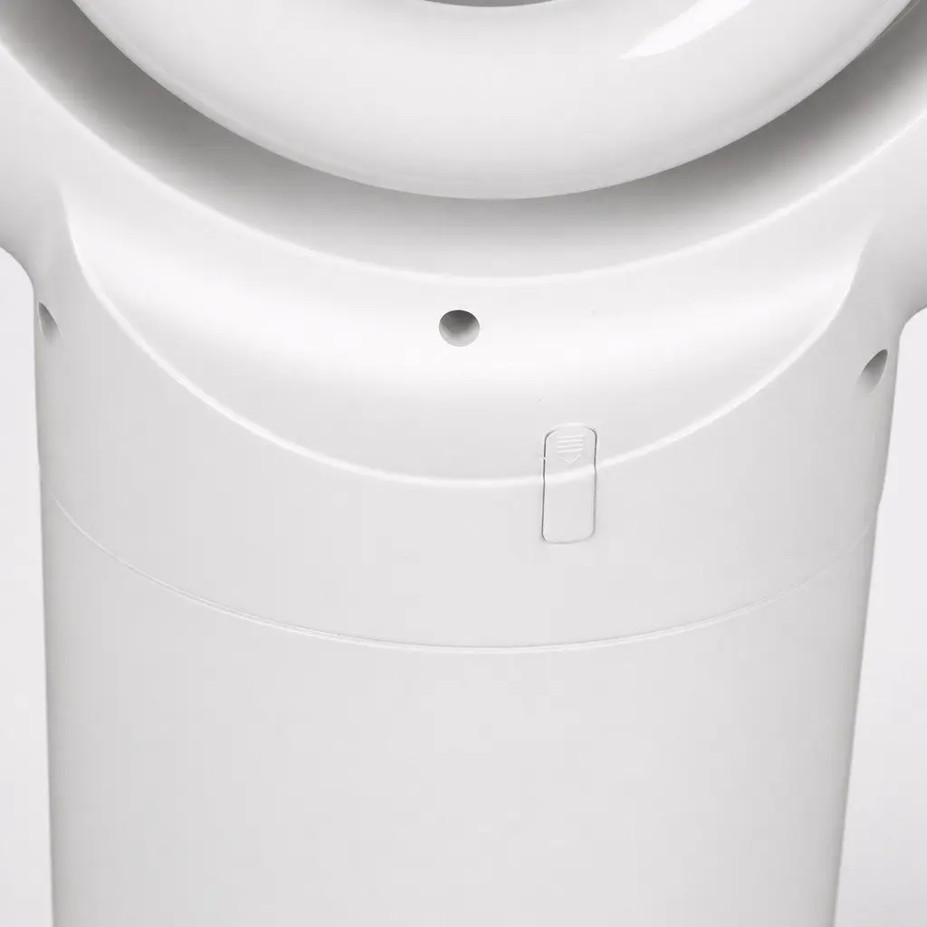 Bladeless Tower Fan White 72cm Remote Control Quiet Operation 35W Portable Home Office