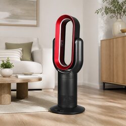 Bladeless Fan Cooler Heater Tower Remote Control 35W Quiet Portable Air
