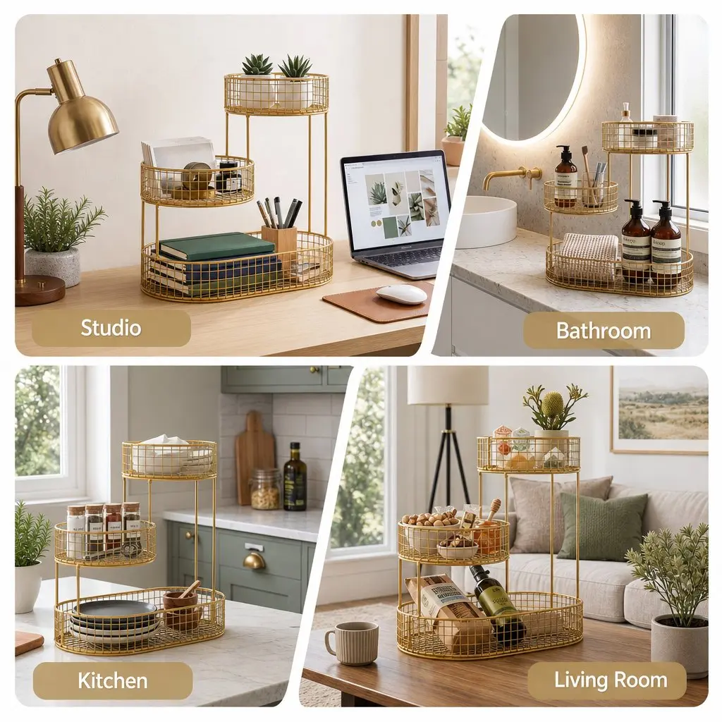 3-Tier Fruit Basket for Easy Kitchen Storage