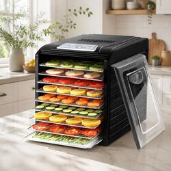 Compact 9-Tray Food Dehydrator for Easy Use
