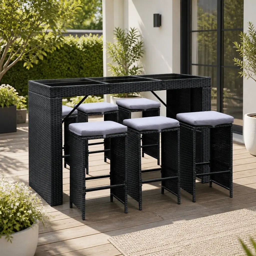 7-Piece Outdoor Bar Set