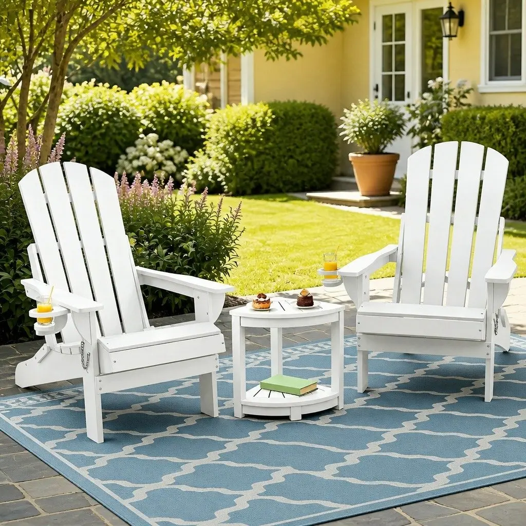 Adirondack Chair Set for Relaxing Outdoors