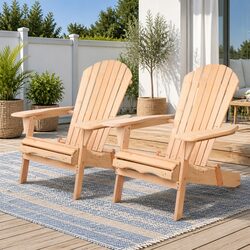 Adirondack Chairs Set of 2 - Easy to Use and Store