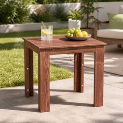 Versatile Wooden Side Table for Outdoor Spaces