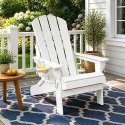 Compact and Sturdy Folding Adirondack Chair