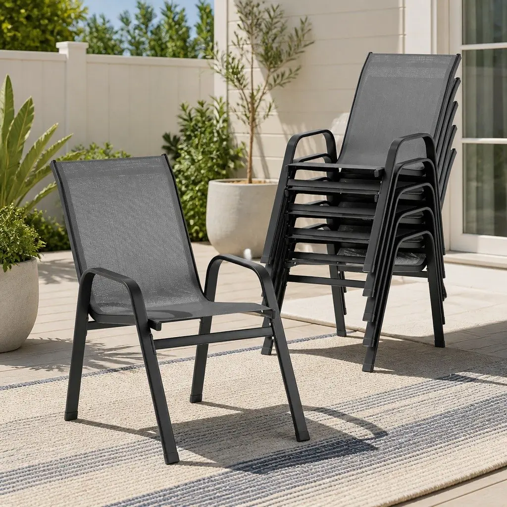 Outdoor Dining Chair Set of 6