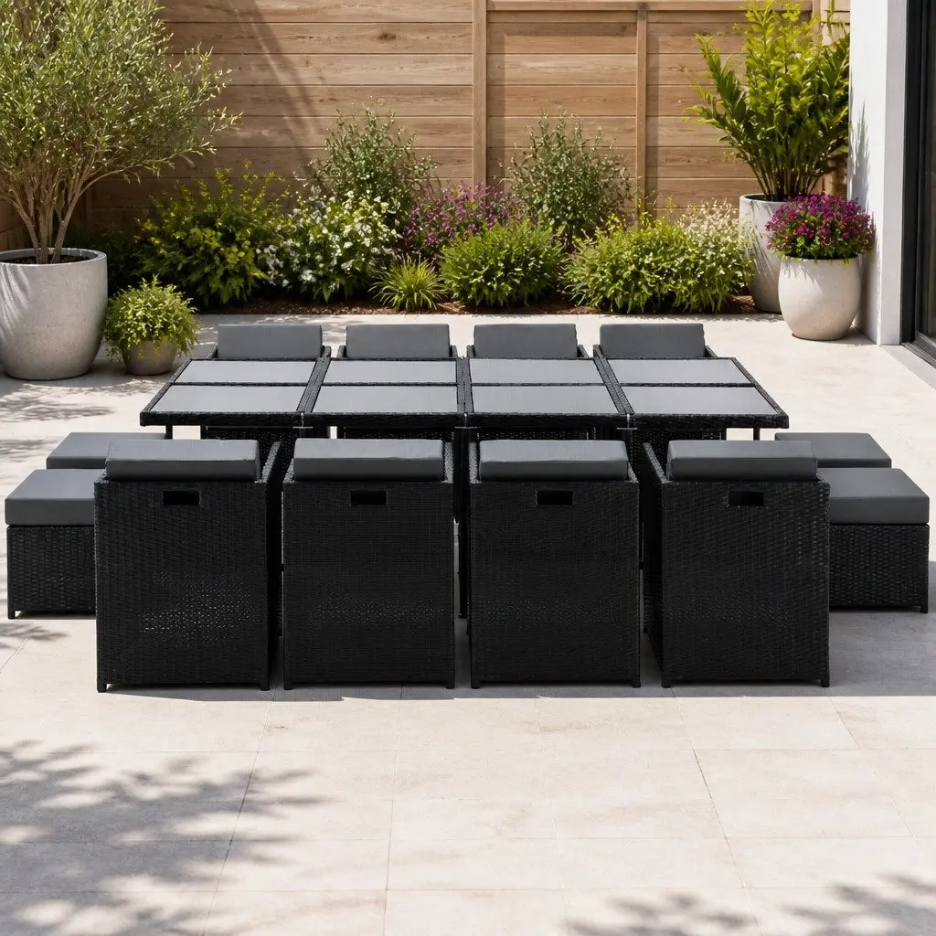 13-Piece Wicker Dining Set