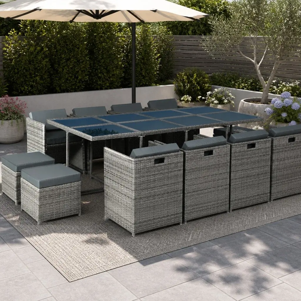 13-Piece Wicker Dining Set