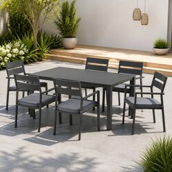 Compact and Stylish 7 Piece Outdoor Dining Set