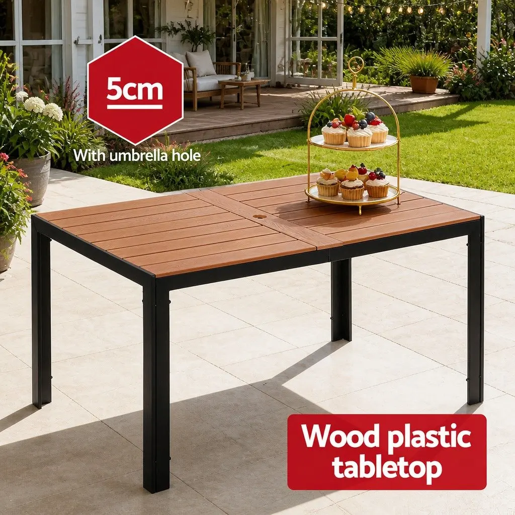 7-Piece Outdoor Dining Set with Table and Chairs