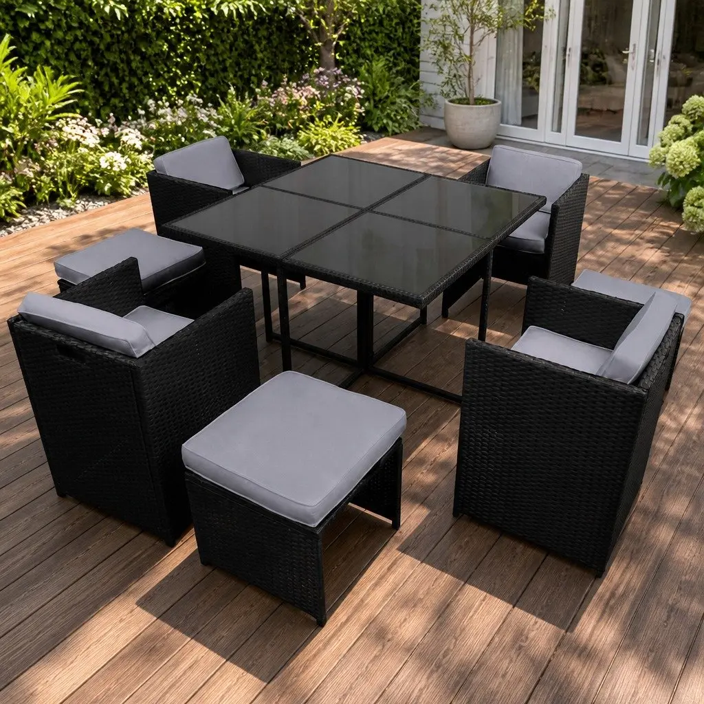 9-Piece Outdoor Dining Set for 8 Seats