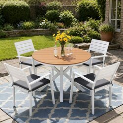 Compact and Elegant Outdoor Dining Set with Comfort