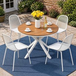 Compact and Stylish 5 Piece Outdoor Dining Set
